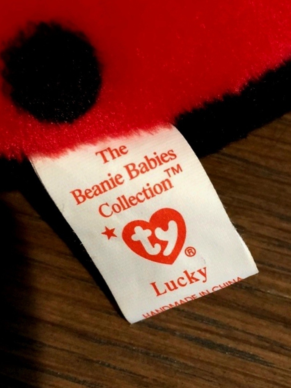 TY Beanie Babies "Lucky" Date Error No Stamp - Picture 4 of 7